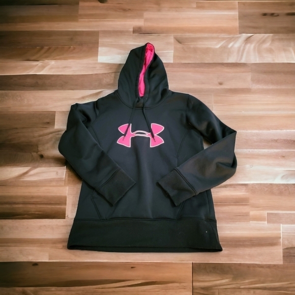Under Armour Black and Pink Hoodie - Picture 3 of 7